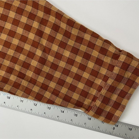 Sonoma Women's Dress Brown Plaid Frannel ‎ Plus Sixe 1X Long Sleeve - Picture 9 of 11